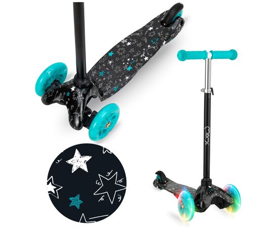Самокат MoMi Weendy Turquoise stars (HULA00007), изображение 6 Самокат MoMi Weendy Turquoise stars (HULA00007), изображение 6