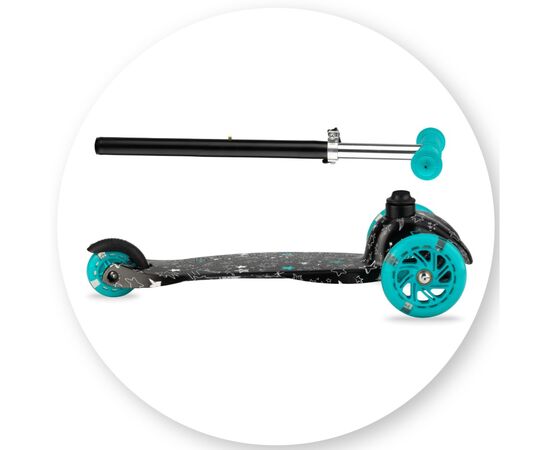 Самокат MoMi Weendy Turquoise stars (HULA00007), изображение 9 Самокат MoMi Weendy Turquoise stars (HULA00007), изображение 9