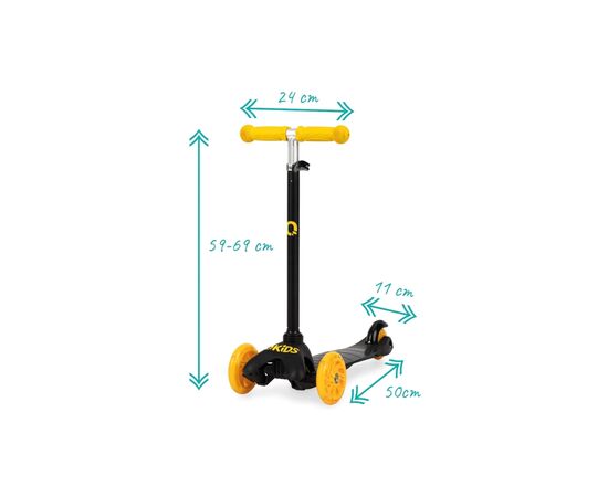 Самокат Qkids Lumis Yellow (HUBA00003), зображення 8