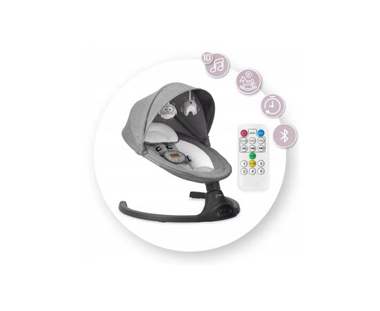 Кресло-качалка MoMi Lami Темно-серая (BULE00022), изображение 7 Кресло-качалка MoMi Lami Темно-серая (BULE00022), изображение 7