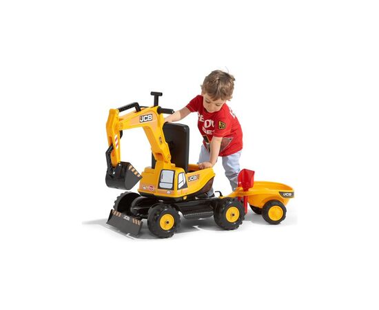 Чудомобиль Falk JCB экскаватор Желтый (135A), изображение 3 Чудомобиль Falk JCB экскаватор Желтый (135A), изображение 3