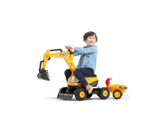 Чудомобиль Falk JCB экскаватор Желтый (135A), изображение 4 Чудомобиль Falk JCB экскаватор Желтый (135A), изображение 4