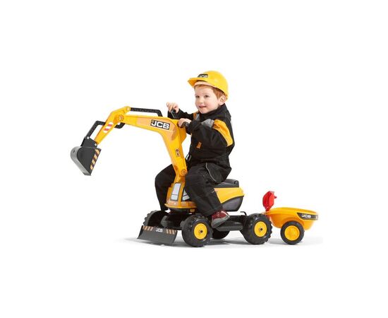 Чудомобиль Falk JCB экскаватор Желтый (135A), изображение 5 Чудомобиль Falk JCB экскаватор Желтый (135A), изображение 5