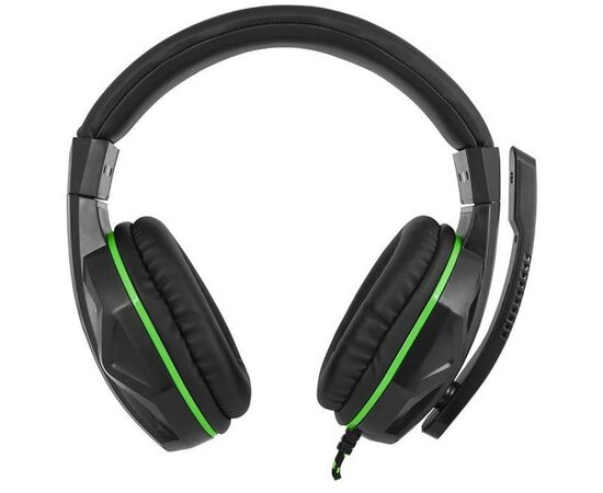 Наушники Gemix N2 LED Black-Green Gaming, изображение 2 Наушники Gemix N2 LED Black-Green Gaming, изображение 2
