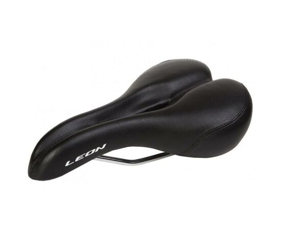 Седло Velotrade с отверстием 275*127 черный K.San YBT-K080 c logo LEON (SAD-341)