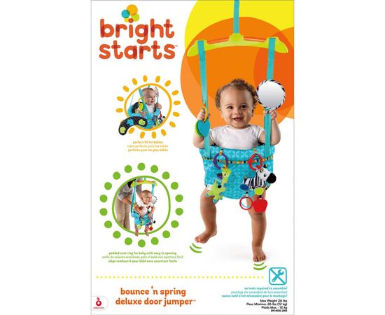 Игровой развивающий центр Bright Starts Прыгуны детские Bounce 'n Spring Deluxe (10410), изображение 10 Игровой развивающий центр Bright Starts Прыгуны детские Bounce 'n Spring Deluxe (10410), изображение 10