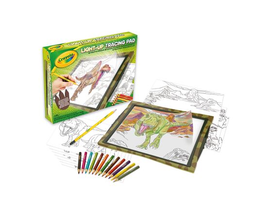 Набор для творчества Crayola игровая панель с подсветкой Динозов (74-7497)