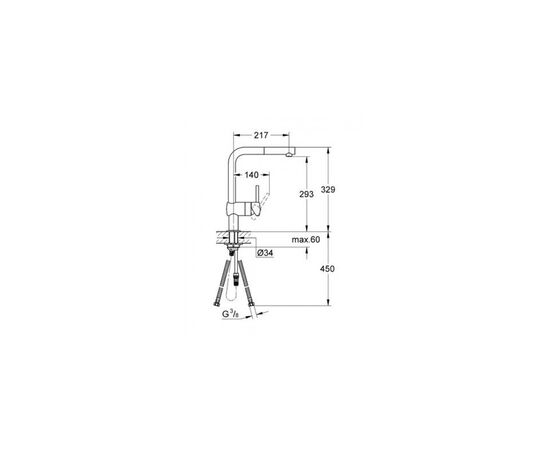 Смеситель Grohe 32168000 (CV030529), изображение 2 Смеситель Grohe 32168000 (CV030529), изображение 2