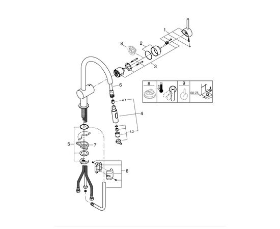 Смеситель Grohe 32321002 (CV030530), изображение 4 Смеситель Grohe 32321002 (CV030530), изображение 4