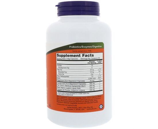 Витаминно-минеральный комплекс Now Foods Комплекс для Кишечника, Candida Support, 180 Гелевых Капсул (NOW-03319), изображение 2 Витаминно-минеральный комплекс Now Foods Комплекс для Кишечника, Candida Support, 180 Гелевых Капсул (NOW-03319), изображение 2