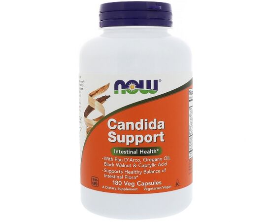 Витаминно-минеральный комплекс Now Foods Комплекс для Кишечника, Candida Support, 180 Гелевых Капсул (NOW-03319)