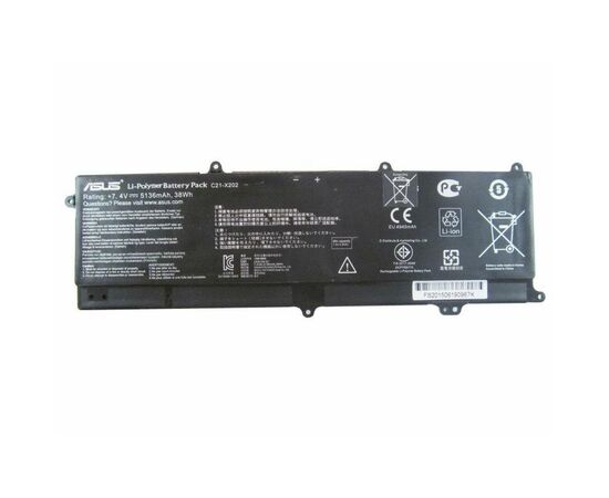Акумулятор до ноутбука ASUS C21-X202 5136mAh (38Wh) 4cell 7.4V Li-ion (A41886)