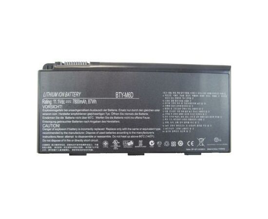 Аккумулятор для ноутбука MSI MSI BTY-M6D 7800mAh 6cell 11.1V Li-ion (A47040)