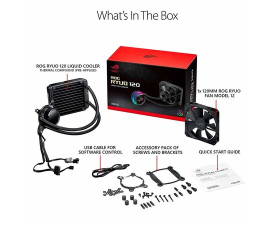 Система водного охлаждения ASUS ROG-RYUO-120, изображение 5 Система водного охлаждения ASUS ROG-RYUO-120, изображение 5