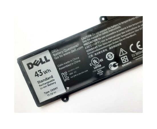 Аккумулятор для ноутбука Dell Inspiron 11-3147 GK5KY, 43Wh (3800mAh), 3cell, 11.1V, Li-ion (A47609), изображение 3 Аккумулятор для ноутбука Dell Inspiron 11-3147 GK5KY, 43Wh (3800mAh), 3cell, 11.1V, Li-ion (A47609), изображение 3