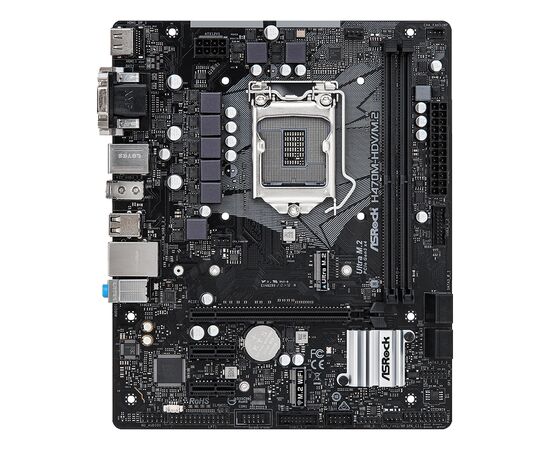 Материнская плата ASRock H470M-HDV/M.2, изображение 2 Материнская плата ASRock H470M-HDV/M.2, изображение 2