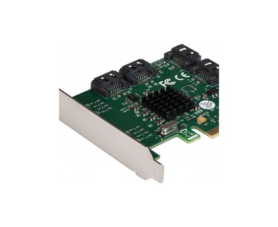 Плата расширения Frime 88SE9215 4хSATA3 PCIe (ECF-PCIEto4SATAIII002), изображение 2 Плата расширения Frime 88SE9215 4хSATA3 PCIe (ECF-PCIEto4SATAIII002), изображение 2
