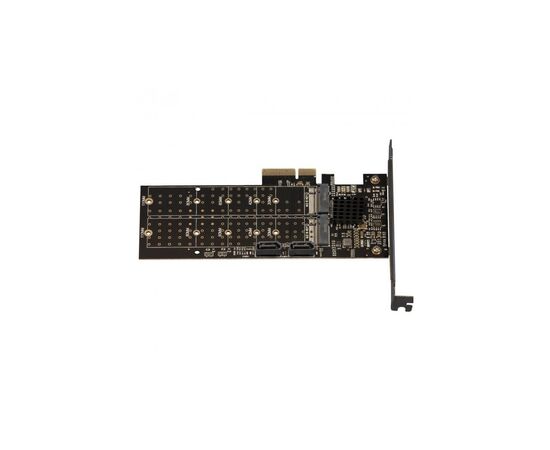 Плата расширения Frime 88SE9215 PCI-E-2хM.2 SATA3+2хSATA3 PCIe (ECF-PCIEtoSSD012.LP), изображение 2 Плата расширения Frime 88SE9215 PCI-E-2хM.2 SATA3+2хSATA3 PCIe (ECF-PCIEtoSSD012.LP), изображение 2