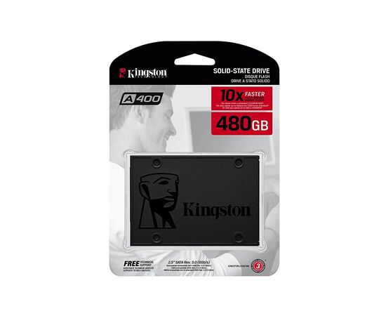 Накопитель SSD 2.5" 480GB Kingston (SA400S37/480G), изображение 5 Накопитель SSD 2.5" 480GB Kingston (SA400S37/480G), изображение 5