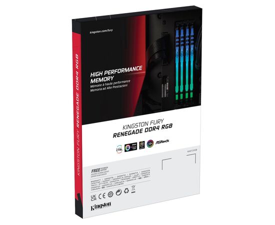 Модуль памяти для компьютера DDR4 16GB (2x8GB) 4600 MHz FURY Renegade RGB Black Kingston Fury (ex.HyperX) (KF446C19RBAK2/16), изображение 6 Модуль памяти для компьютера DDR4 16GB (2x8GB) 4600 MHz FURY Renegade RGB Black Kingston Fury (ex.HyperX) (KF446C19RBAK2/16), изображение 6
