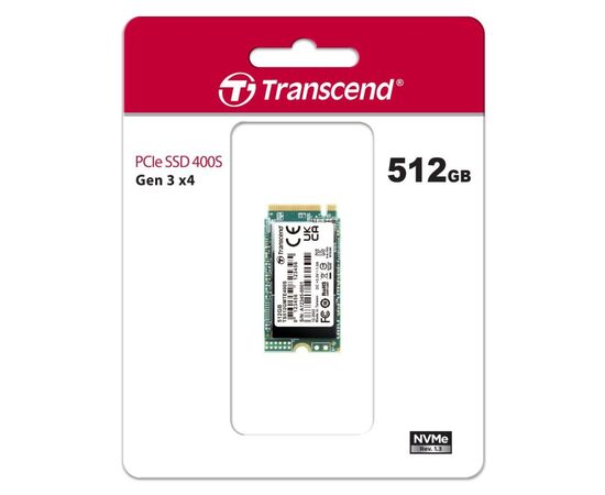 Накопичувач SSD M.2 2242 512GB Transcend (TS512GMTE400S), зображення 2