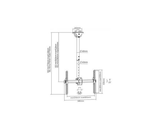 Кронштейн ITech Celb-54SHL, изображение 2 Кронштейн ITech Celb-54SHL, изображение 2