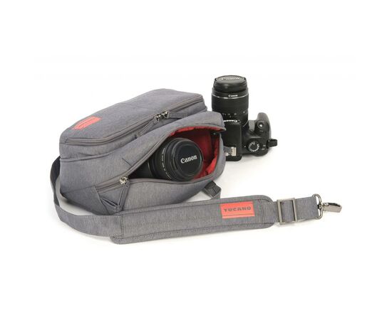 Фото-сумка Tucano Contatto Digital Bag Medium, Grey (CBC-M-G), изображение 3 Фото-сумка Tucano Contatto Digital Bag Medium, Grey (CBC-M-G), изображение 3