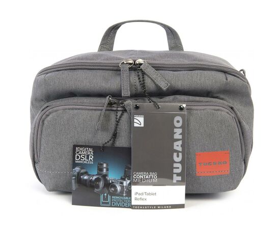 Фото-сумка Tucano Contatto Digital Bag Medium, Grey (CBC-M-G), изображение 6 Фото-сумка Tucano Contatto Digital Bag Medium, Grey (CBC-M-G), изображение 6
