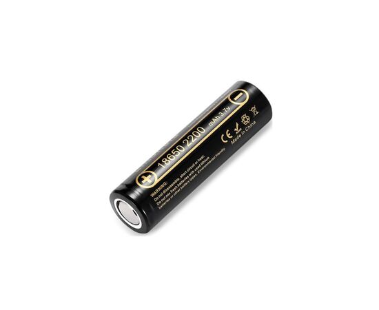 Аккумулятор 18650 2200mah Li-Ion, (2100-2300mah), 3.7V (2.75-4.2V), Blac Liitokala (Lii-22A)
