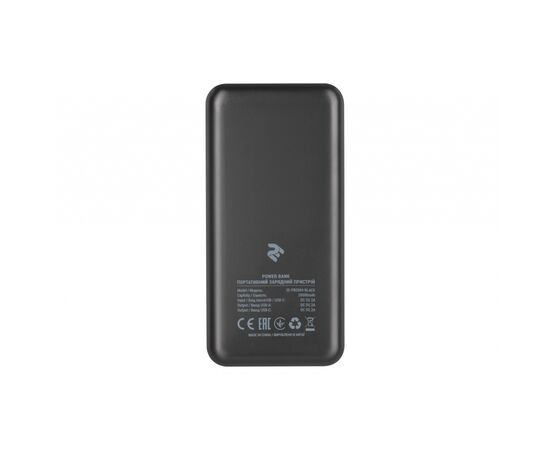 Батарея универсальная 2E 20000mAh, DC 5V, 2.1A, Type-C, MicroUSB, USB-А, black (2E-PB2004-BLACK), изображение 6 Батарея универсальная 2E 20000mAh, DC 5V, 2.1A, Type-C, MicroUSB, USB-А, black (2E-PB2004-BLACK), изображение 6