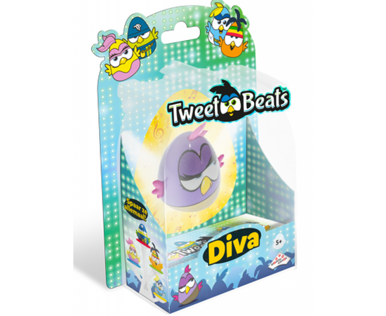 Интерактивная игрушка Tweet beats Single Bird Diva Птичка с мелодиями (10017), изображение 2 Интерактивная игрушка Tweet beats Single Bird Diva Птичка с мелодиями (10017), изображение 2