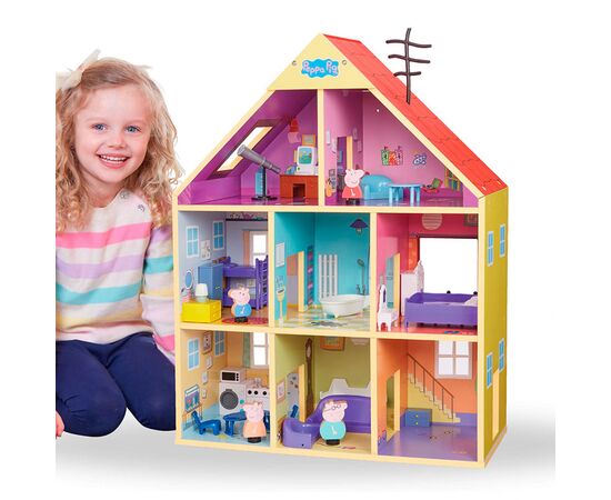 Игровой набор Peppa деревянный Коттедж Пеппи Делюкс (07321), изображение 4 Игровой набор Peppa деревянный Коттедж Пеппи Делюкс (07321), изображение 4