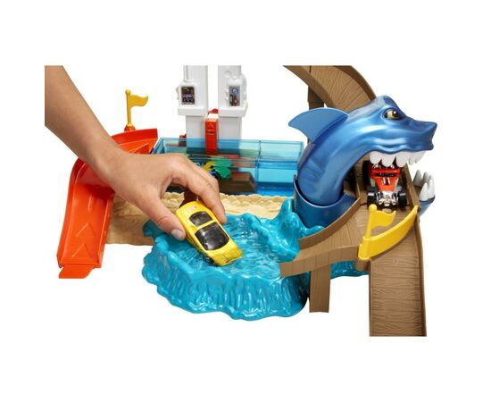 Автотрек Hot Wheels Охота на акулу серии "Измени цвет" (BGK04), изображение 4 Автотрек Hot Wheels Охота на акулу серии "Измени цвет" (BGK04), изображение 4