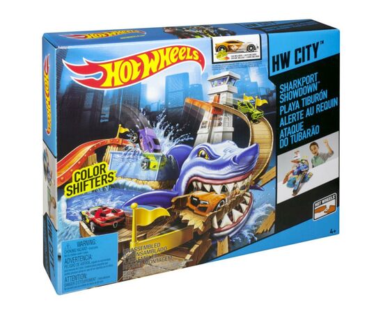 Автотрек Hot Wheels Охота на акулу серии "Измени цвет" (BGK04)