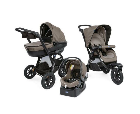 Коляска Chicco 3 в 1 Trio Active3 Top Коричневая (79270.34)