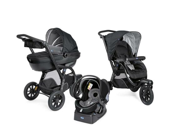 Коляска Chicco 3 в 1 Trio Active3 Top Черная (79270.51)