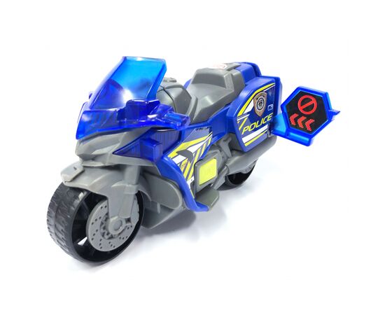 Спецтехника Dickie Toys Полицейский мотоцикл с выдвижным знаком (3302031)