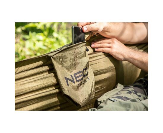 Гамак Neo Tools 330х140 см Зеленый (63-124), изображение 5 Гамак Neo Tools 330х140 см Зеленый (63-124), изображение 5