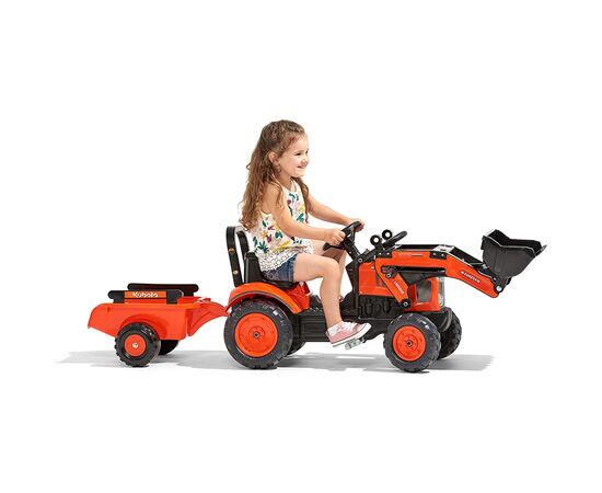 Веломобиль Falk Kubota трактор на педалях Оранжевый (2065AM), изображение 3 Веломобиль Falk Kubota трактор на педалях Оранжевый (2065AM), изображение 3