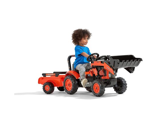 Веломобиль Falk Kubota трактор на педалях Оранжевый (2065AM), изображение 4 Веломобиль Falk Kubota трактор на педалях Оранжевый (2065AM), изображение 4