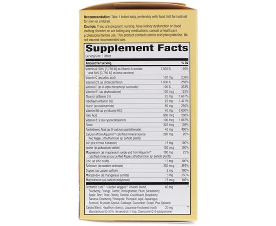 Мультивитамин Nature's Way Мультивитамины Для Женщин, Alive! Ultra Potency Multi-Vitam (NWY-15686), изображение 2 Мультивитамин Nature's Way Мультивитамины Для Женщин, Alive! Ultra Potency Multi-Vitam (NWY-15686), изображение 2