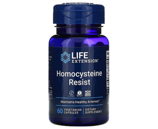 Витамин Life Extension Резистентность к Гомоцистеину, Homocysteine Resist, 60 веге (LEX21216)