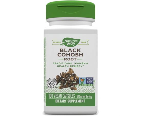 Трави Nature's Way Клопогон, 540 мг, Black Cohosh, 100 вегетаріанських капсул (NWY-10500)