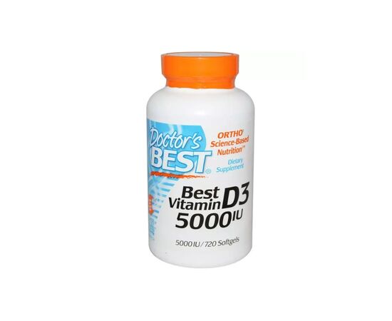 Витамин Doctor's Best Витамин D3 5000IU, 720 желатиновых капсул (DRB-00363)