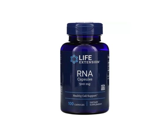 Витаминно-минеральный комплекс Life Extension Рибонуклеиновая кислота, RNA Capsules, 500 мг, 100 капсул (LEX-07010)