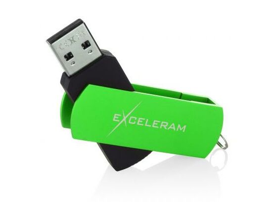 USB флеш накопитель eXceleram 32GB P2 Series Green/Black USB 2.0 (EXP2U2GRB32), изображение 3 USB флеш накопитель eXceleram 32GB P2 Series Green/Black USB 2.0 (EXP2U2GRB32), изображение 3