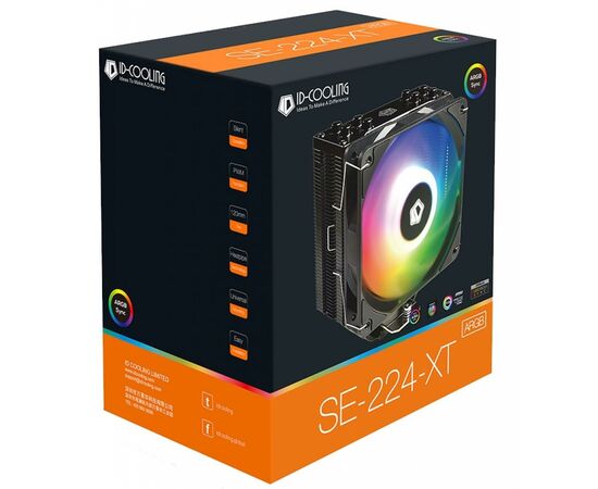 Кулер для процессора ID-Cooling SE-224-XT ARGB, изображение 7 Кулер для процессора ID-Cooling SE-224-XT ARGB, изображение 7