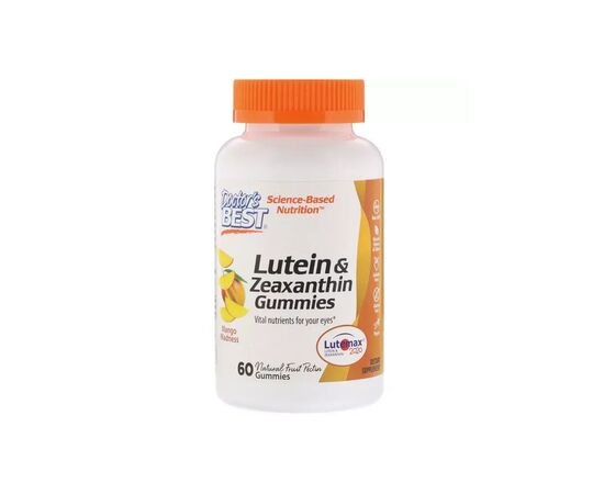 Антиоксидант Doctor's Best Зеаксантин и Лютеин, Lutein & Zeaxanthin, вкус манго, 60 же (DRB-00512)