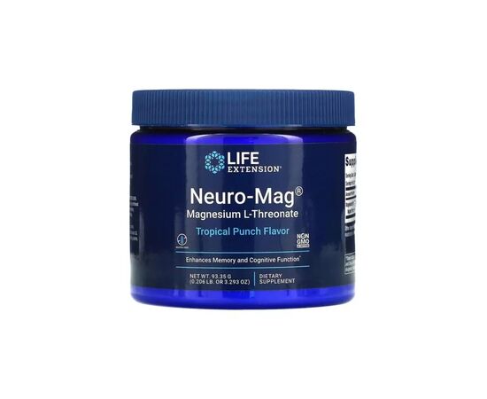 Минералы Life Extension Магний L-Треонат, вкус тропического пунша, Neuro-Mag, 93,35 (LEX-2032)