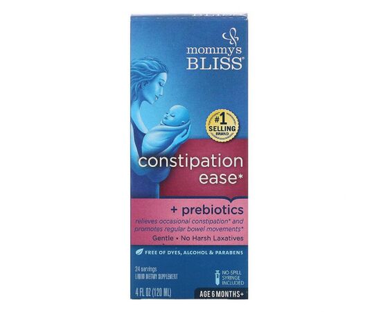 Вітамінно-мінеральний комплекс Mommy's Bliss Дитяче засіб від запору, Baby, Constipation Ease, 120 мл (BAB-05531)